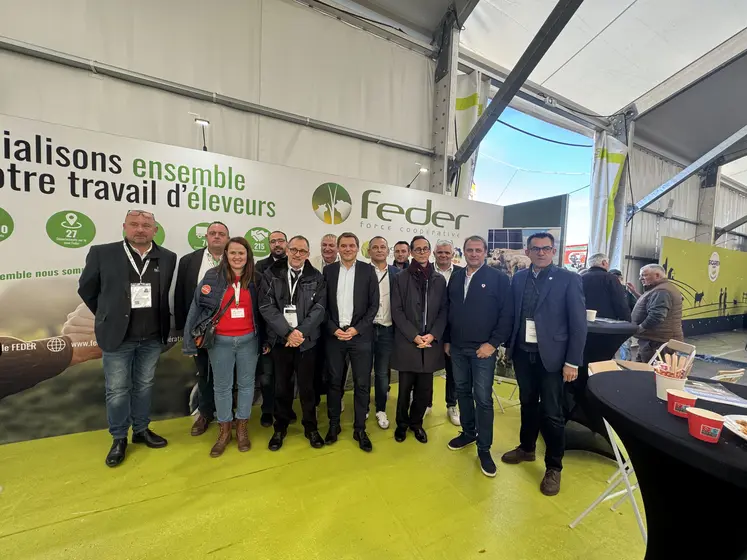 La délégation du département de l'Allier en visite au Sommet de l'élevage