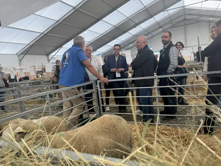 La délégation du département de l'Allier en visite au Sommet de l'élevage