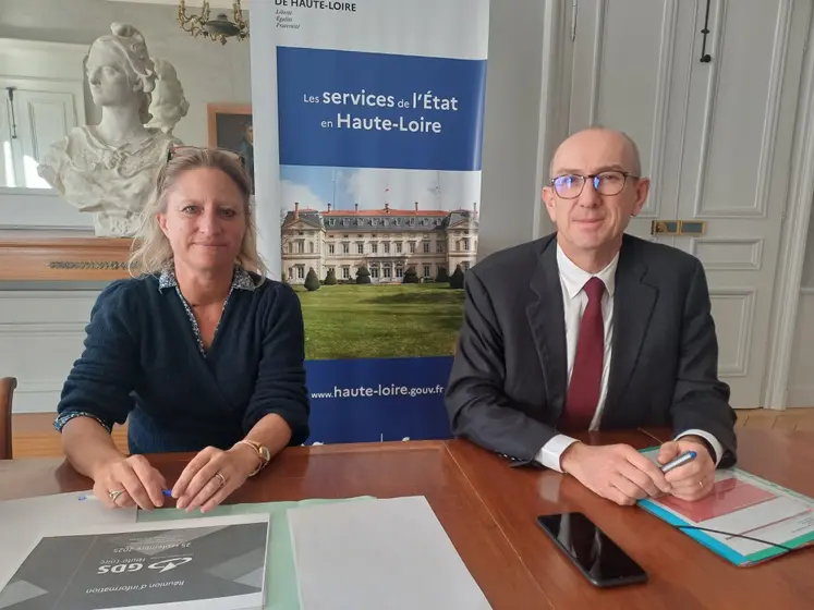 Isabelle Brun, directrice adjointe DDETSPP, et le Préfet Yvan Cordier ont fait un point sur la DNC.