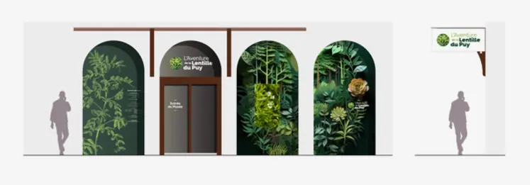 La façade du futur musée de la Lentille du Puy, qui reste susceptible d’évoluer d’ici le printemps 2026.