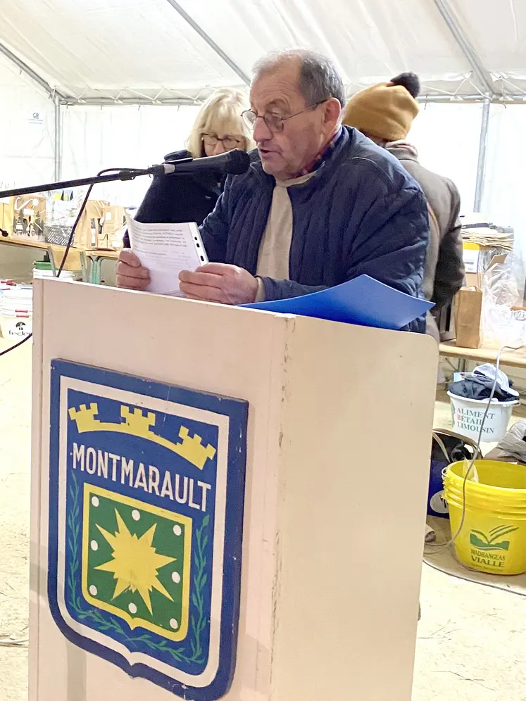 Roger Chevalier, président du Comité des foires de Montmarault
