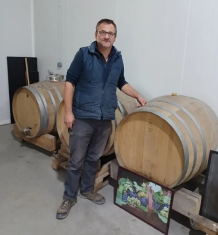 le vigneron Cédric Bonvin, de Montord