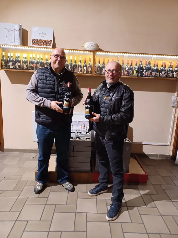 Pierre-Étienne Seguin et Thierry Jaloux, avec le millésime 2024.
