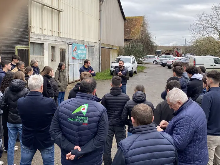 Rémy Guillaumin lors de l'inauguration officielle de son installation.