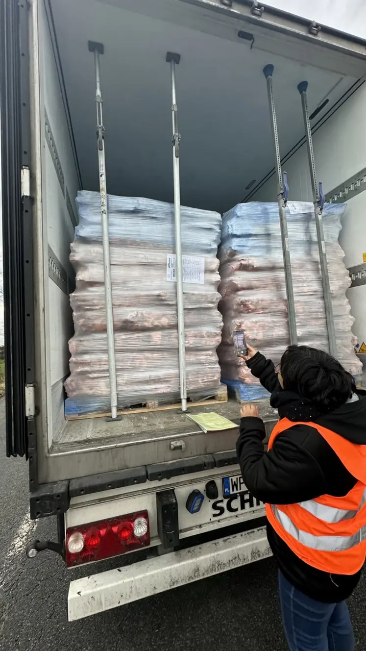 19 tonnes de viande bovine polonaise à destination de la Charente-Maritime ont été interceptées.