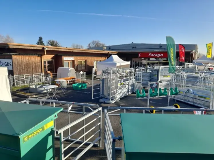 Vue sur les marchandises proposées lors des portes ouvertes de GDS Creuse et Farago Creuse