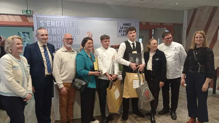 Les lauréats du challenge hôtelier Interbev Aura 2026.