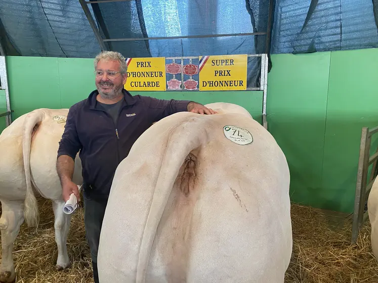Christophe Guerrier, éleveur à Saint-Pourçain-sur-Sioule
