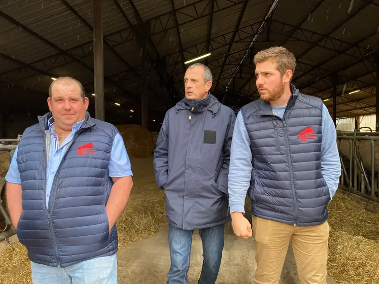 visite exploitation Julien Labouesse JA 03 sous-préfet Montluçon