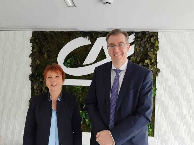Chantal Debost, présidente du CACF et Frédéric Baraut, directeur général ont dressé le bilan d'activité de la banque, à la veille de l'assemblée générale. 