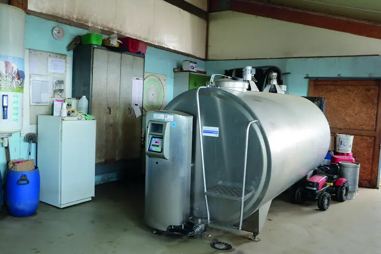 Le tank à lait est le premier poste de consommation d'électricité du bloc traite. 