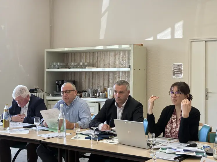 De gauche à droite : Jean-Luc Perrin, Patrick Bénézit, Yannick Failip et Léa Geneix.