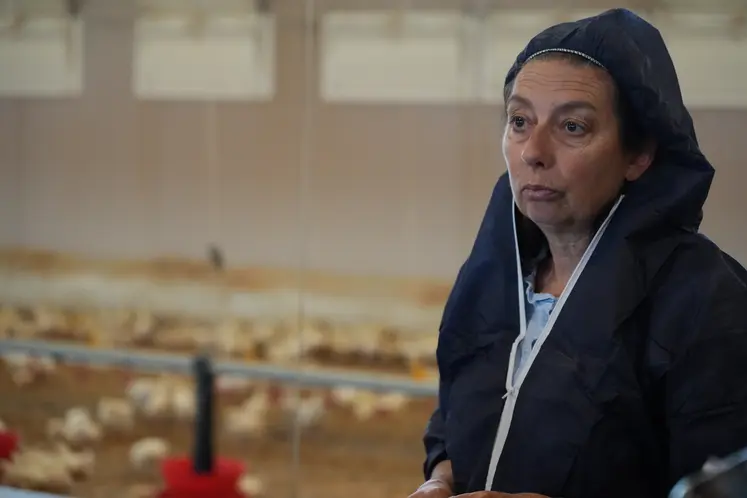 Hélène Bombart, présidente de l’Afivol et éleveuse de volailles dans la Drôme.