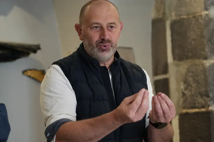 Jérôme Sauveplane, président de l'AOP Bleu d'Auvergne et directeur de la société Fromagère de Riom-ès-Montagnes.