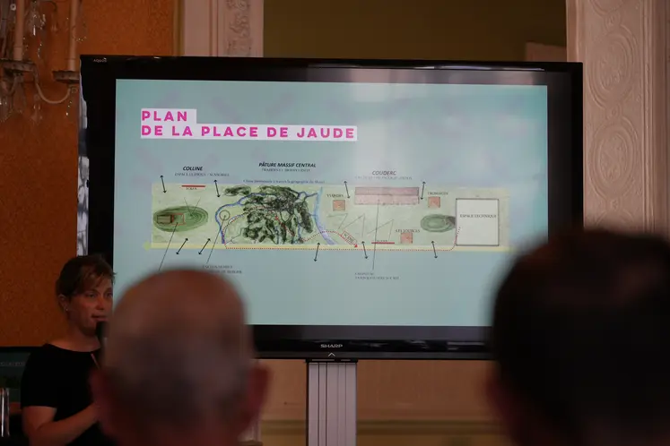 Plan de la place de Jaude pour l'évènement Pâture.