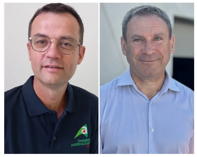 Franck Vernezy, Chambre d'agriculture de l'Allier, et Patrice Girard, Cerfrance Terre d'Allier.