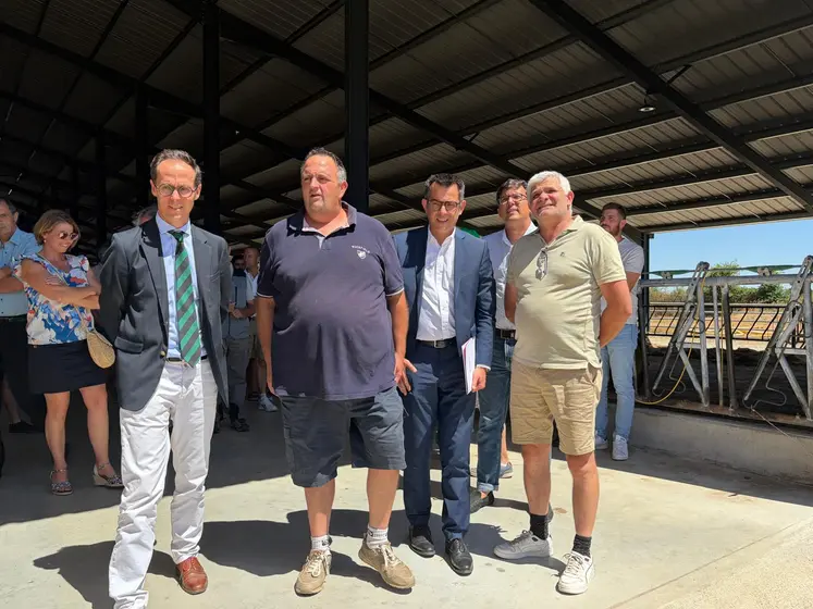 visite de l'exploitation de G. Rivaux, Haut-Bocage