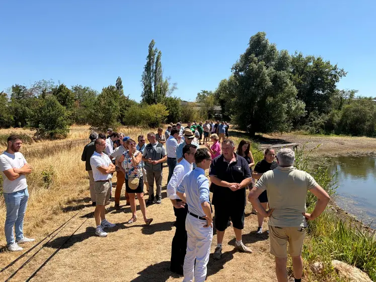 visite de l'exploitation de G. Rivaux, Haut-Bocage