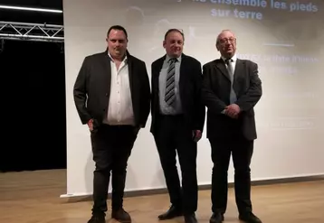 Geoffrey Rivaux, Patrice Bonnin, et Gilles Cabart