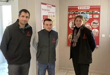 De gauche à droite : Olivier Melloux, responsable amont, Pierre Olivier, vice-président et Hélène Richard, présidente.