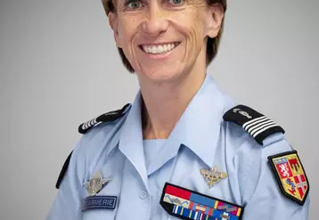 Colonelle Isabelle Oréfice, commandant du groupement de gendarmerie départementale de l’Allier.