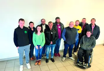 Les représentants des producteurs laitiers de la région réunis à Saint-Flour les 18 et 19 janvier.