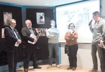 Autour de Serge Pagel, président de la Chambre des métiers du Puy-de-Dôme et Jean-Luc Helbert, président de l’UPA 63, trois jeunes artisans ont raconté leurs parcours.
