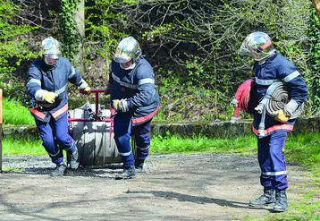 Pompiers en action