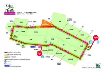 Plan du salon de l'herbe