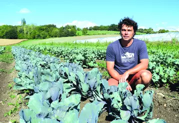 Nathanaël Jacquart, maraîcher bio à Luzillat attend beaucoup du salon pour répondre à certaines impasses matériels. 