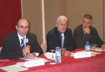 Gérard Greliche, Jean-Claude Favier et Gilles Berthonnèche à l’assemblée générale de la Sucrerie le 26 septembre