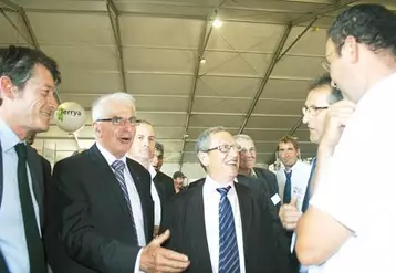 Inauguration du Sommet de l’élevage, en présence du préfet de région, Francis Lamy et du président du Conseil régional d’Auvergne, René Souchon.