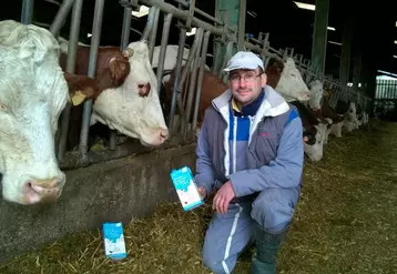Éric Germain, producteur de lait dans le Puy-de-Dôme est trésorier de l’association des producteurs de lait de montagne.