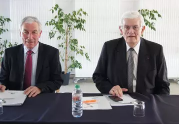 André Janot et Marc Deschamps sont revenus sur l’activité et les résultats de 2014 de la Caisse régionale.