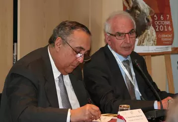 Roger Blanc, chargé de mission à l’International du Sommet de l’élevage et Federico Renjifo Vélez, ambassadeur de Colombie en France.