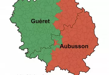 Les nouveaux arrondissements en Creuse.