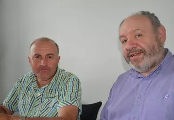 Patrick Escure et Bruno Gausson, présidents des FRSEA Auvergne et Limousin.