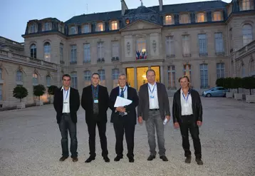 La délégation creusoise était composée de Rémy Benoiton et Jean-Marie Colon pour JA 23, de Michel Vergnier, député, et de Christian Arvis et Pascal Josse pour la FDSEA 23