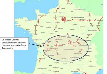 Pas moins de 10 % de la taxe transit poids lourds serait récoltée dans la région Limousin particulièrement concernée par la nouvelle carte péage.