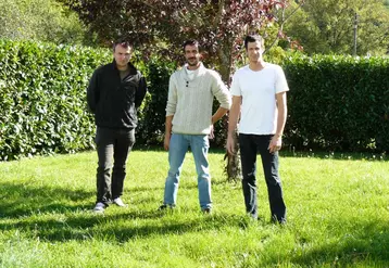 De gauche à droite : Frédéric Merdefroid, Sébastien Guinot,Thierry Guinot.