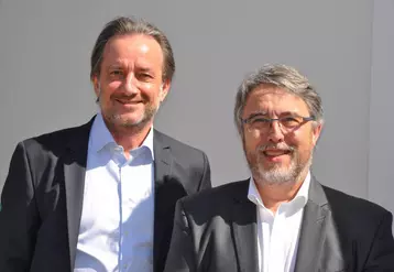 Jean-Christophe Kiren, directeur général et Jean-François Giraud, président de la caisse régionale.