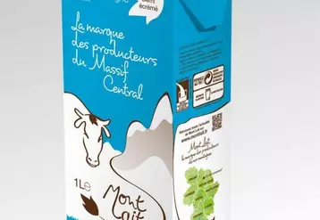 Nouveau packaging de la marque Montlait