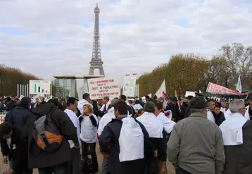 800 éleveurs ovins ont manifesté à Paris.