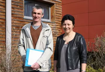 Maurice Imbert et Claire Souveton ont présenté le rapport d'orientation de la FDSEA.