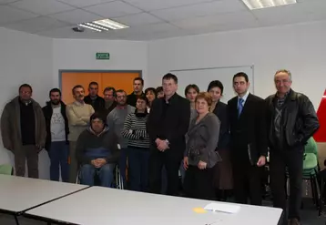 Gilles Boyer, nouveau président du CER France Hte-Loire et son conseil d’administration.