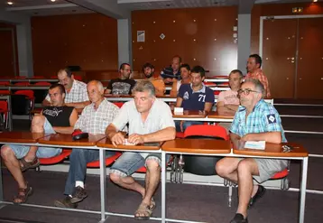 Les membres de la section laitière FDSEA se sont réunis jeudi dernier au Puy-en-Velay.