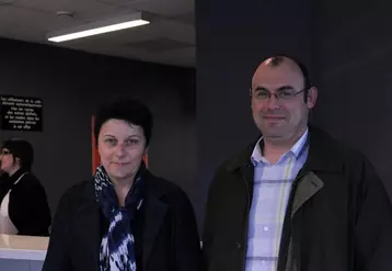 Claire Souveton et Thierry Cubizolles, deux des rapporteurs qui ont présenté les orientations du bureau de la FDSEA, sur le thème «laissez nous faire notre métier».