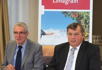 Daniel Cheron et Jean-Yves Foucault ont présenté, à la presse, les résultats de l’exercice 2012-2013 du Groupe Limagrain.