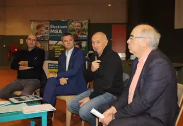 De gauche à droite : Christian Gouy, Jean-Marie Passarieu, Philippe Panel et Albert Comptour.