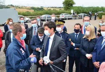 Le ministre de l’Agriculture s’est déplacé dans un centre équestre de Saône-et-Loire le 28 août dernier.